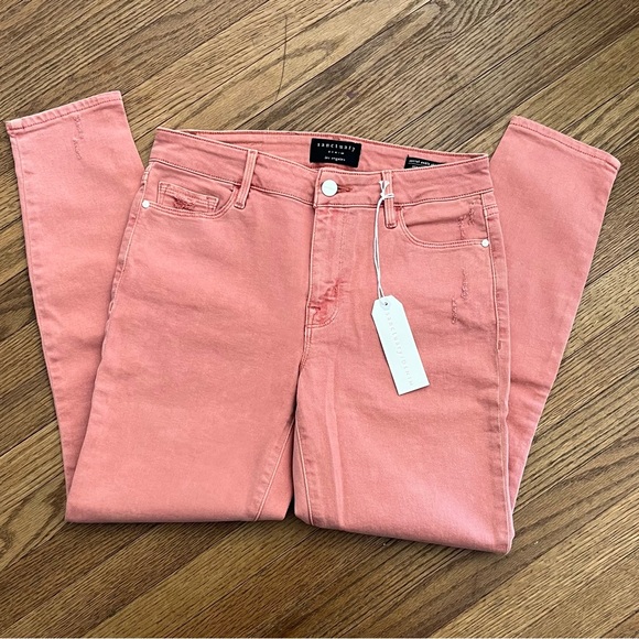 Sanctuary Denim Los Angeles Social Ankle Skinny Standard Rise Powder Pink 27 - Picture 4 of 7